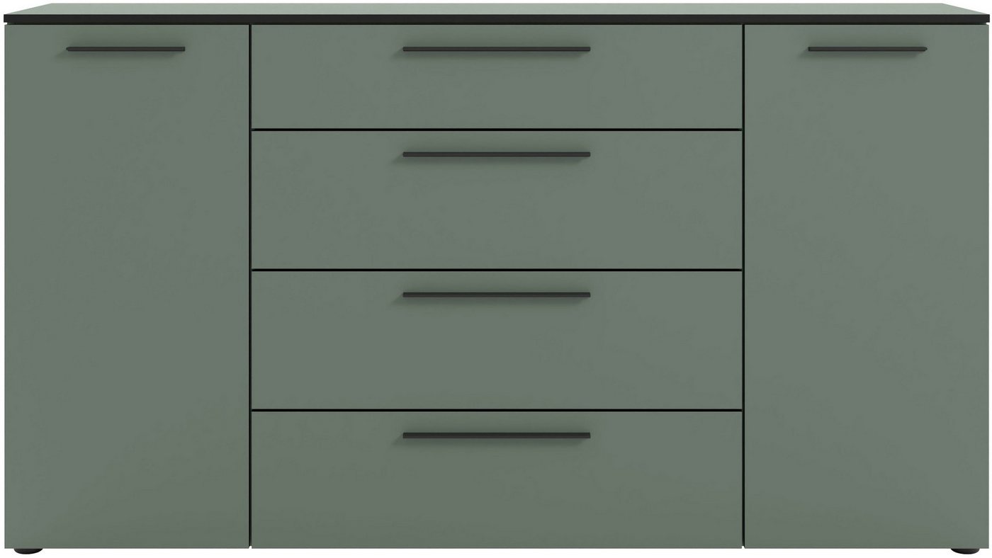 Manjana Möbel Kommode Kommode mit Schwarz matten Metallgriffen in verschiedenen Ausführungen von Manjana Möbel