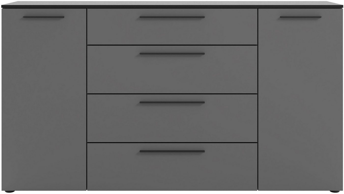 Manjana Möbel Kommode Kommode mit Schwarz matten Metallgriffen in verschiedenen Ausführungen von Manjana Möbel