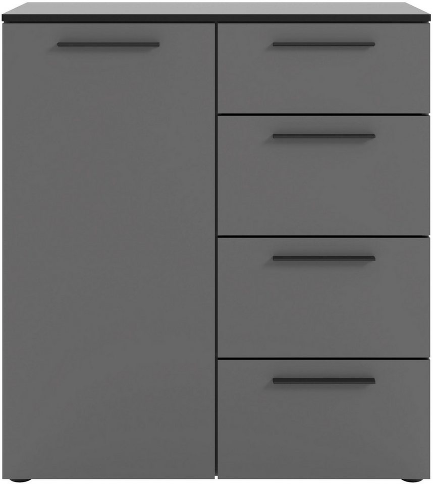 Manjana Möbel Kommode Kommode mit Schwarz matten Metallgriffen in verschiedenen Ausführungen von Manjana Möbel
