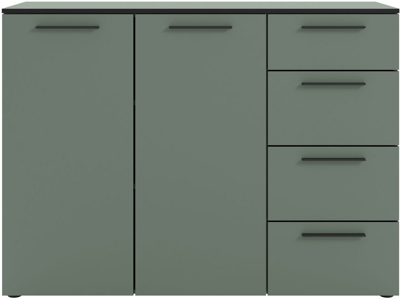 Manjana Möbel Kommode Kommode mit Schwarz matten Metallgriffen in verschiedenen Ausführungen von Manjana Möbel