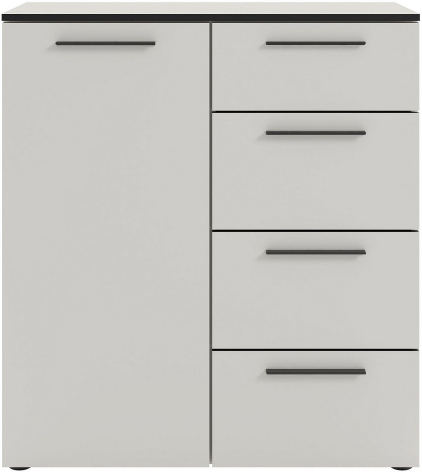 Manjana Möbel Kommode Kommode mit Schwarz matten Metallgriffen in verschiedenen Ausführungen von Manjana Möbel