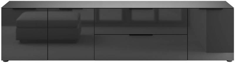 Manjana Möbel Lowboard Lowboard mit Chrom oder Schwarz matten Metallgriffen von Manjana Möbel