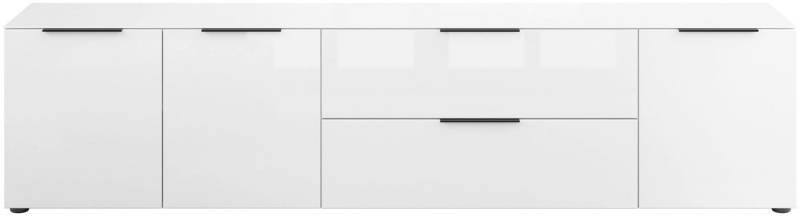 Manjana Möbel Lowboard Lowboard mit Chrom oder Schwarz matten Metallgriffen von Manjana Möbel