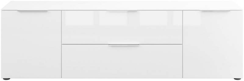 Manjana Möbel Lowboard Lowboard mit Chrom oder Schwarz matten Metallgriffen von Manjana Möbel