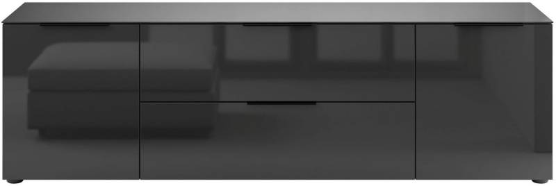 Manjana Möbel Lowboard Lowboard mit Chrom oder Schwarz matten Metallgriffen von Manjana Möbel