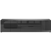 Manjana Möbel Lowboard "Lowboard mit Chrom oder Schwarz matten Metallgriffen" von Manjana Möbel