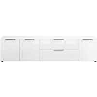 Manjana Möbel Lowboard "Lowboard mit Chrom oder Schwarz matten Metallgriffen" von Manjana Möbel