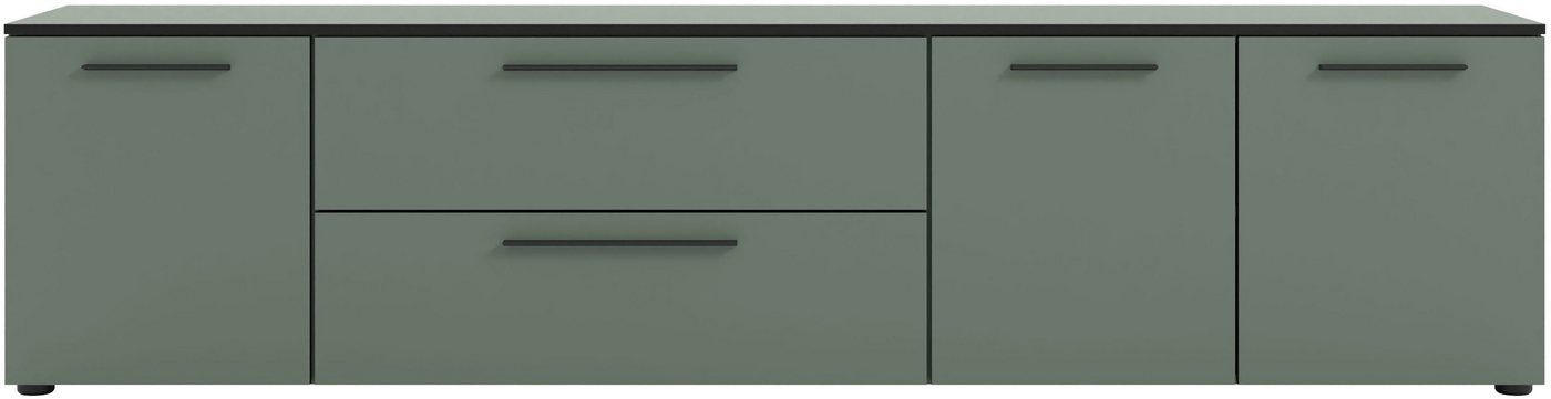 Manjana Möbel Lowboard Lowboard mit Schwarz matten Metallgriffen von Manjana Möbel