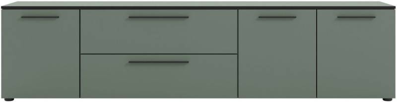 Manjana Möbel Lowboard Lowboard mit Schwarz matten Metallgriffen von Manjana Möbel