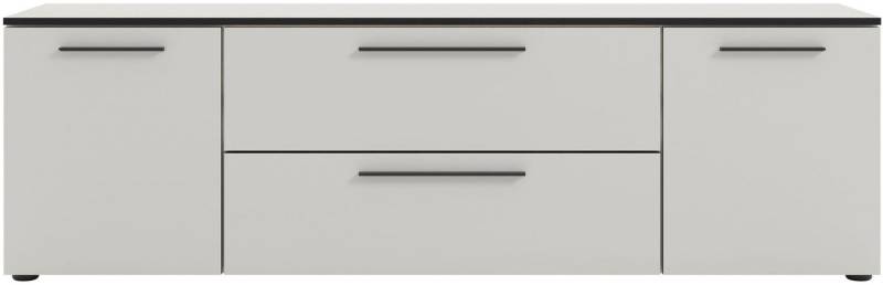 Manjana Möbel Lowboard Lowboard mit Schwarz matten Metallgriffen Manjana Möbel Lowboard Lowboard mit Schwarz matten Metallgriffen von Manjana Möbel