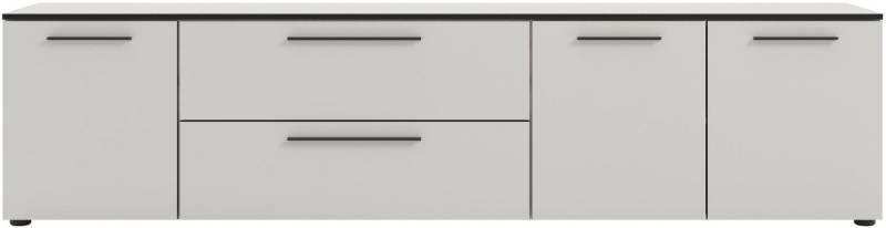 Manjana Möbel Lowboard Lowboard mit Schwarz matten Metallgriffen Manjana Möbel Lowboard Lowboard mit Schwarz matten Metallgriffen von Manjana Möbel