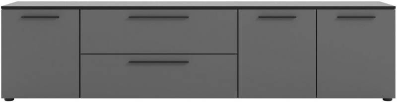 Manjana Möbel Lowboard Lowboard mit Schwarz matten Metallgriffen Manjana Möbel Lowboard Lowboard mit Schwarz matten Metallgriffen von Manjana Möbel