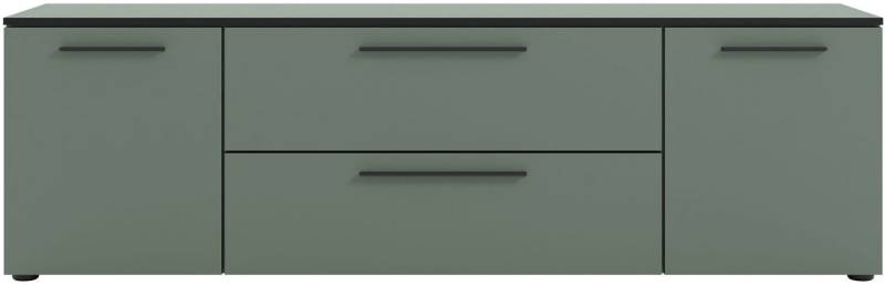 Manjana Möbel Lowboard Lowboard mit Schwarz matten Metallgriffen von Manjana Möbel