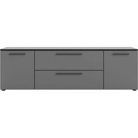 Manjana Möbel Lowboard "Lowboard mit Schwarz matten Metallgriffen" von Manjana Möbel