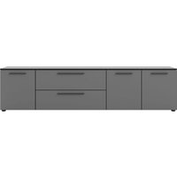 Manjana Möbel Lowboard "Lowboard mit Schwarz matten Metallgriffen" von Manjana Möbel