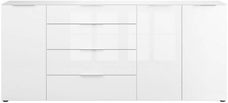 Manjana Möbel Sideboard Kommode mit Chrom oder Schwarz matten Metallgriffen von Manjana Möbel