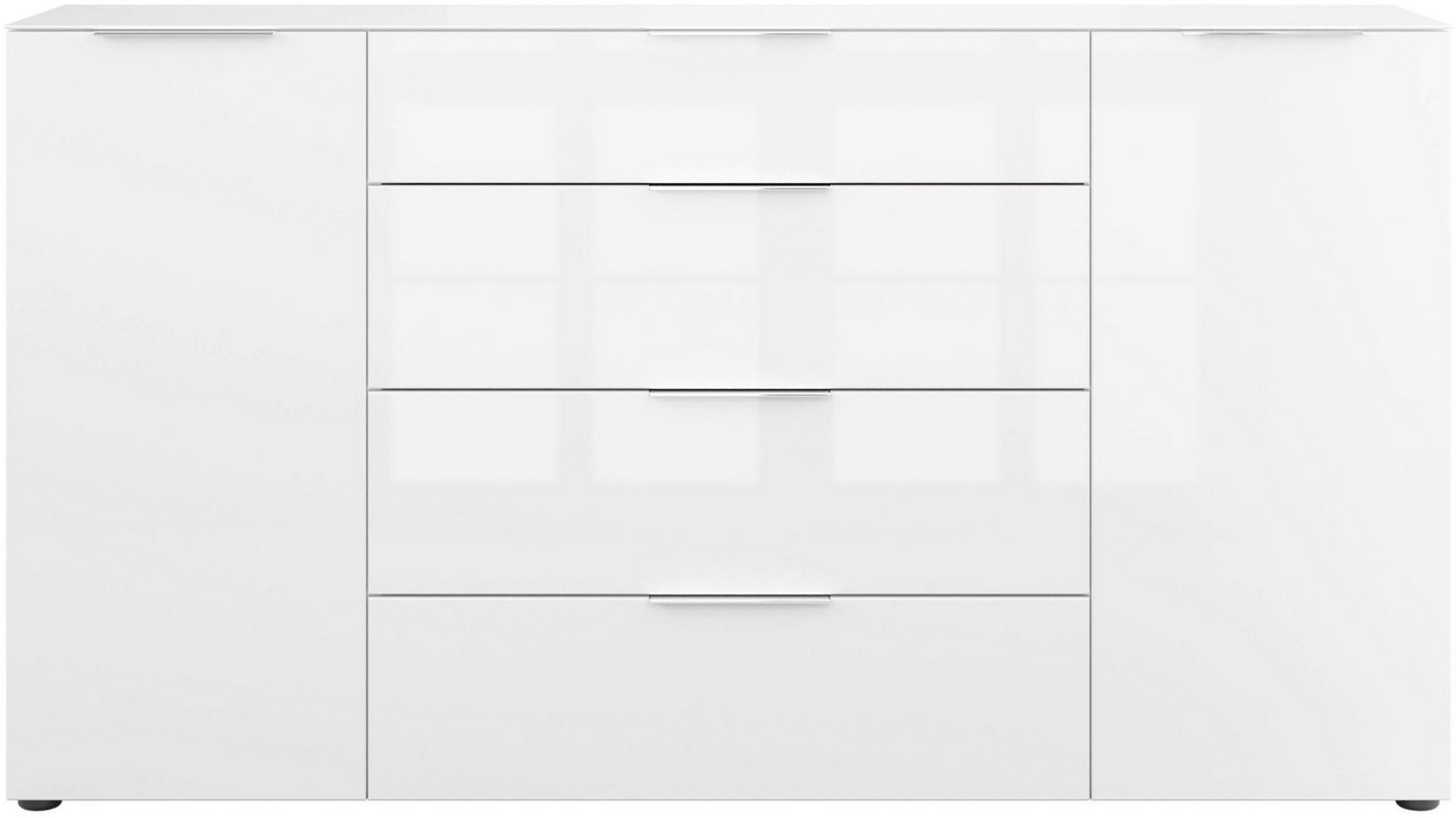 Manjana Möbel Sideboard Kommode mit Chrom oder Schwarz matten Metallgriffen von Manjana Möbel