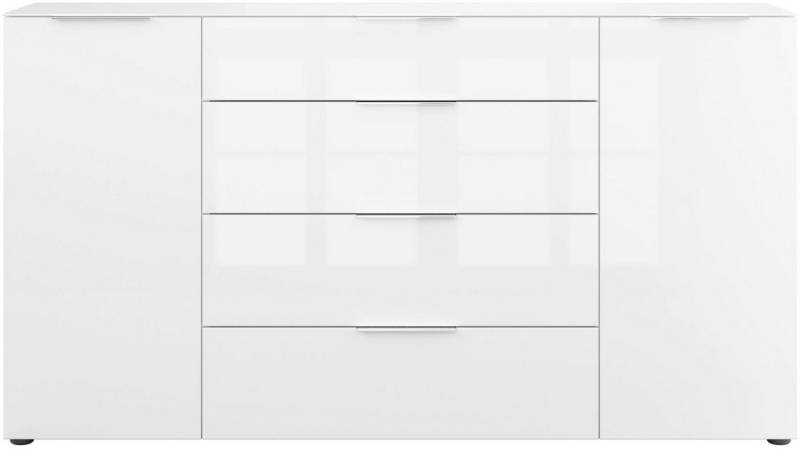 Manjana Möbel Sideboard Kommode mit Chrom oder Schwarz matten Metallgriffen von Manjana Möbel