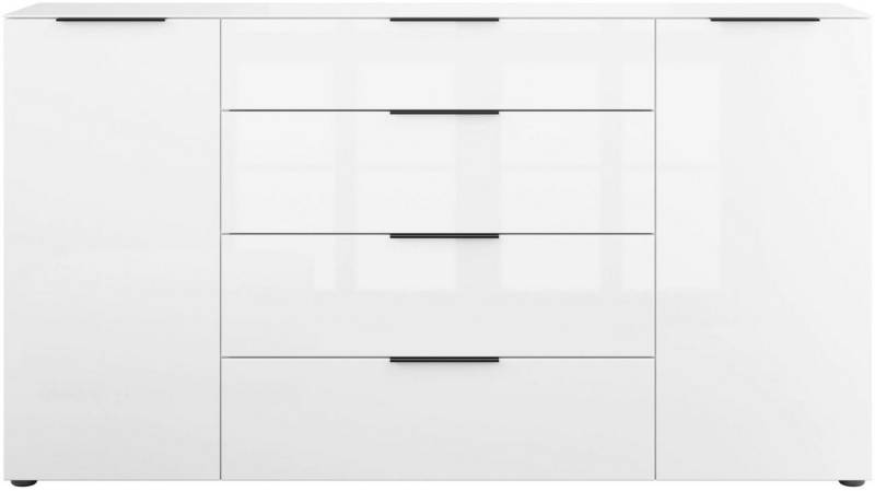 Manjana Möbel Sideboard Kommode mit Chrom oder Schwarz matten Metallgriffen von Manjana Möbel