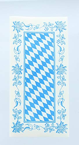 Mank Besteckservietten aus Airlaid 40 cm x 40 cm 1/8 Falz | mit Besteckschlitz für Gastronomie und Feiern | 75 Stück | Bayern von Mank GmbH