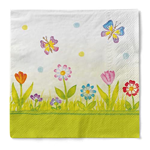 Mank Servietten aus Tissue 33 cm x 33 cm | 1/4 Falz Kaffee Serviette | hochwertige Einmal-Serviette |100 Stück | Insa von Mank GmbH