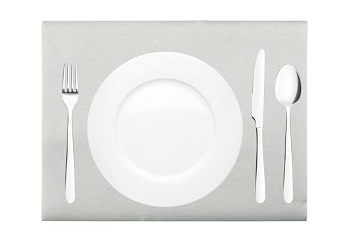 Mank Tischset aus Airlaid Uni | Tischsets 40 x 30 cm für Gastronomie |100 Stück (Grau) von Mank GmbH