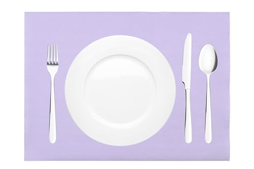 Mank Tischset aus Airlaid Uni | Tischsets 40 x 30 cm für Gastronomie und Feiern |100 Stück (Lila) von Mank GmbH