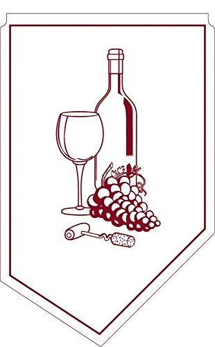 Mank GmbH Weinmanschette aus Tissue, 100x65mm 150 Stück, Tropfenfänger für Weinflaschen oder Sektflaschen Drip-Stop (Bordeaux) von Mank GmbH