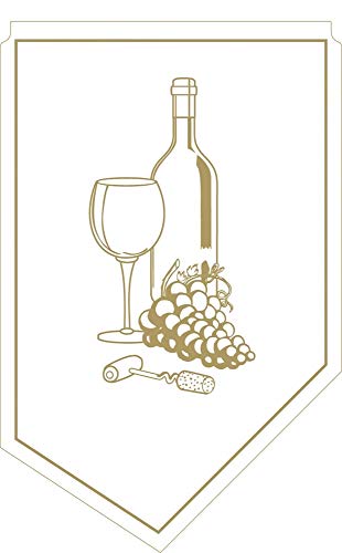 Mank Weinmanschette aus Tissue | 100x65mm |150 Stück | Tropfenfänger Drip-Stop (Gold) von Mank GmbH