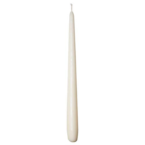 Premium Spitzkerzen | Kerzen | Leuchterkerzen | Halterkerzen | Lange Kerzen | Deko Kerzen | Ø 22 mm x 280 mm | 24 Stück | Brenndauer ca. 10 Std. | (Creme) von Mank GmbH