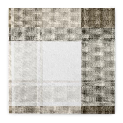 Mank Airlaid-Servietten 40x40 cm | Premium Einweg-Serviette | textilähnlich und saugstark | perfekt für Hochzeit & Partys | 50 Stück | Marc (Braun-Schwarz) von Mank