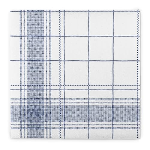 Mank Airlaid-Servietten 40x40 cm | Premium Einweg-Serviette | textilähnlich und saugstark | perfekt für Hochzeit & Partys | 50 Stück | Nadeem (Blau) von Mank