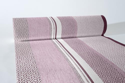 Mank Airlaid Tischläufer 40 cm x 24 m, Tischdecken-Rolle stoffähnlich, praktische Einmal-Tischdecke für Hochzeit oder Partys, Lagos (Beere) von Mank