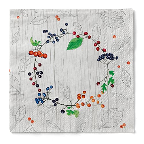 Mank Serviette aus Tissue ¼ Falz 40 x 40 cm | Premium Einweg-Serviette | für Gastronomie und private Feiern | 100 Stück | Brenda von Mank
