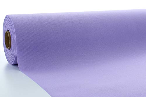 Mank Tischdeckenrollen Uni | Rollenware 120 cm x 25m aus Airlaid stoffähnlich Tischdecke für Gastronomie | (Lila, 120 cm x 25 m) von Mank