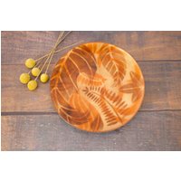 Annemarie Davidson Mid Century Mod Emaille Dekorative Metallschale von MannHandledVintage