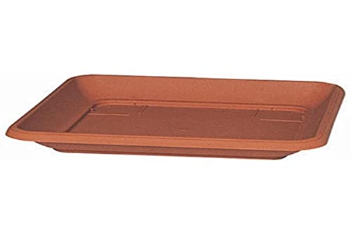 Manna 105233 Untersetzer Quadro Similcotto 35 cm, terracotta aus Polypropylen von Manna