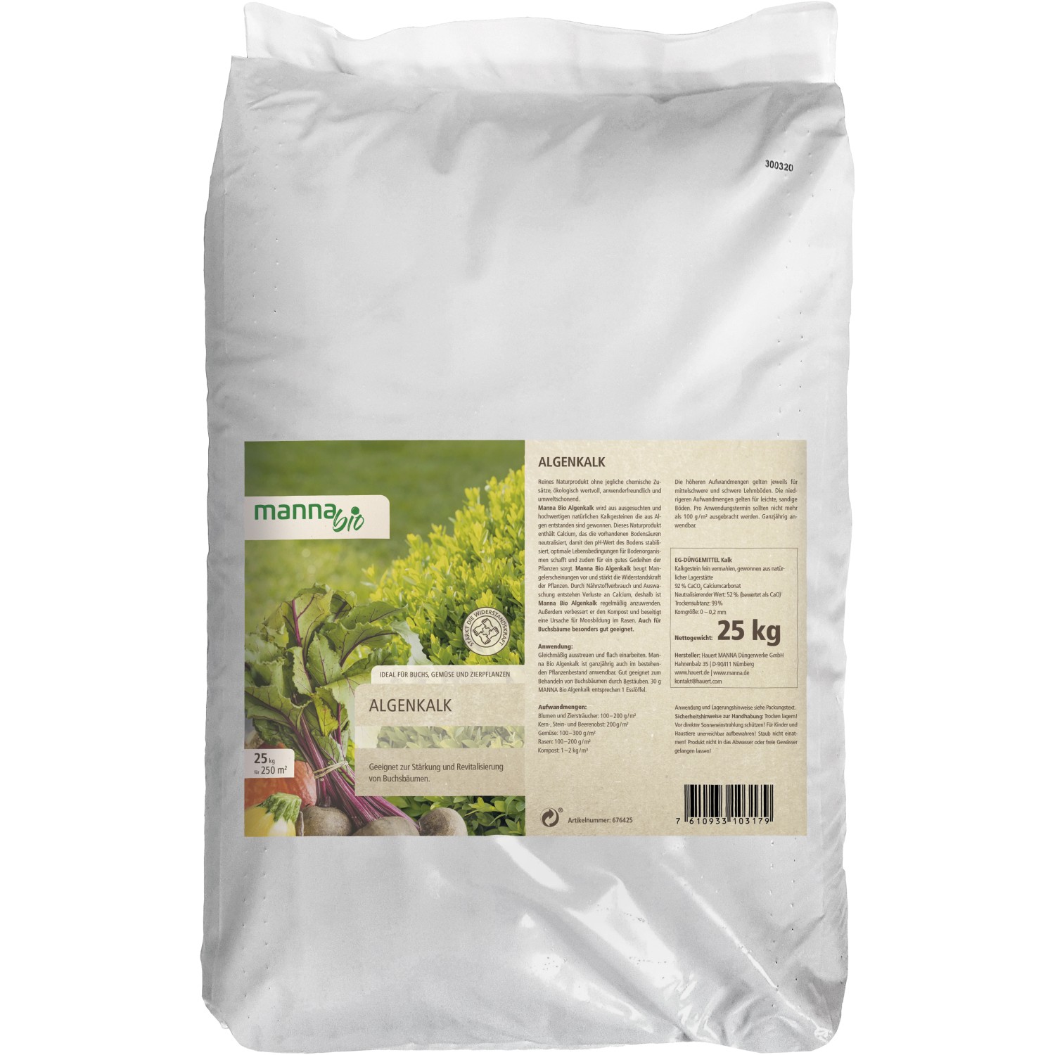 Manna Bio Algenkalk 25 kg von Manna