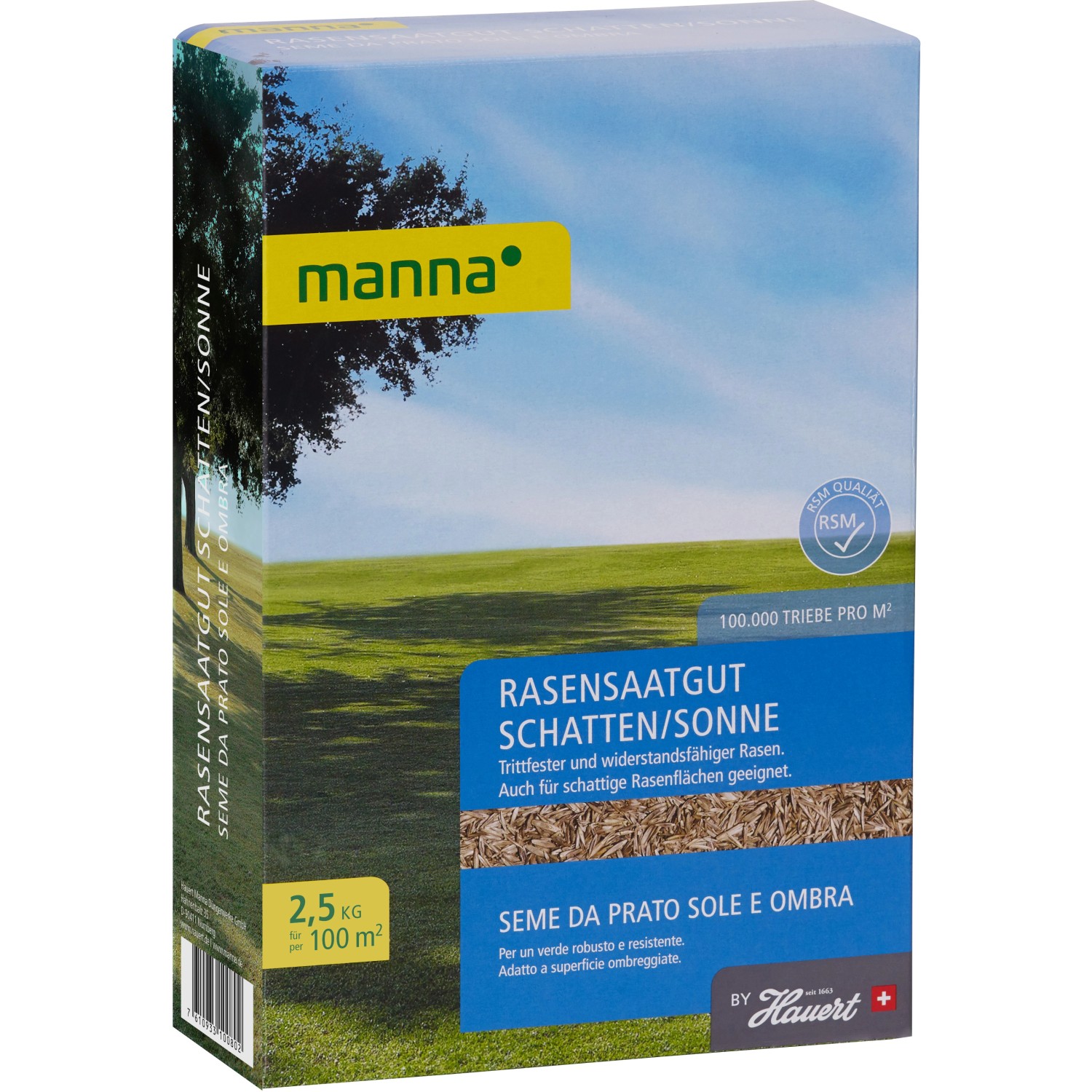 Manna Saat Sonnen- und Schattenrasen 2,5 kg von Manna