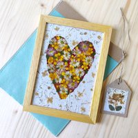 Handgemachtes Muttertagsgeschenk Gepresste Blumen Kunstrahmen von ManoMonai