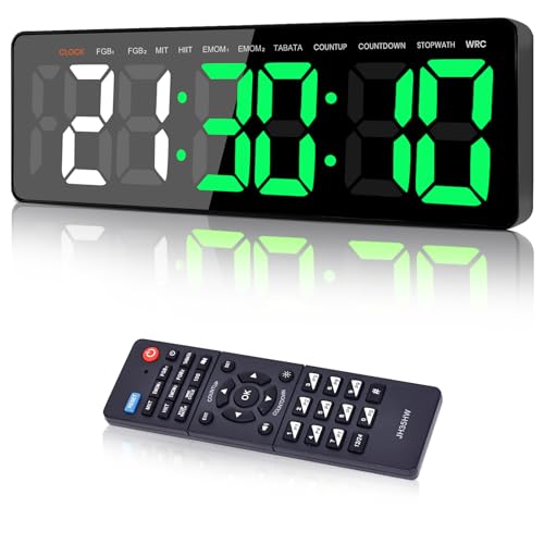Manoive 16.5" Digital Gym Timer mit Stoppuhr, Countdown/Up Helligkeit & Lautstärke einstellbar, Fitness Training Timer mit Fernbedienung für Zuhause Fitness Outdoor Manoive 16.5" Digital Gym Timer mit Stoppuhr, Countdown/Up Helligkeit & Lautstärke einstellbar, Fitness Training Timer mit Fernbedienung für Zuhause Fitness Outdoor von Manoive
