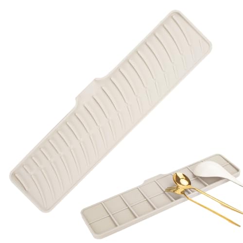 Abtropfmatten aus Silikon, Abtropfmatte | Abtropfmatten mit integrierter Abflusslippe für die Küchentheke,Spülbecken-Spritzschutz, Matte für Kaffeemaschine und Heißluftfritteuse, von Manolyee