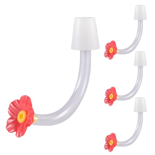 Futter Ports | 4 Stück Blumen Vogelwasser Feederrohre Stöpsel,Multifunktions Futteröffnungen Ersatzteile Mit Tropfsicherem Auslauf Für Draußen Und Garten Futter Ports | 4 Stück Blumen Vogelwasser Feederrohre Stöpsel,Multifunktions Futteröffnungen Ersatzteile Mit Tropfsicherem Auslauf Für Draußen Und Garten von Manolyee