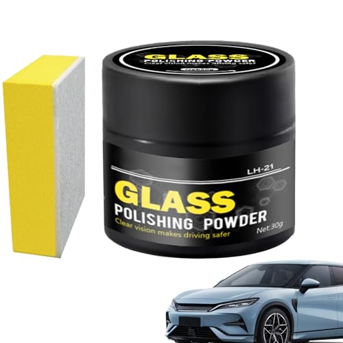 Glas Kratzer Entferner - 60g Windschutzscheiben-Kratzer-Entferner - GlasPoliermittel, GlasPolierpulver, Windschutzscheibens Reinigungspulve, Windschutzscheibens Politur Oxid, Auto Glasreinigungspulver von Manolyee