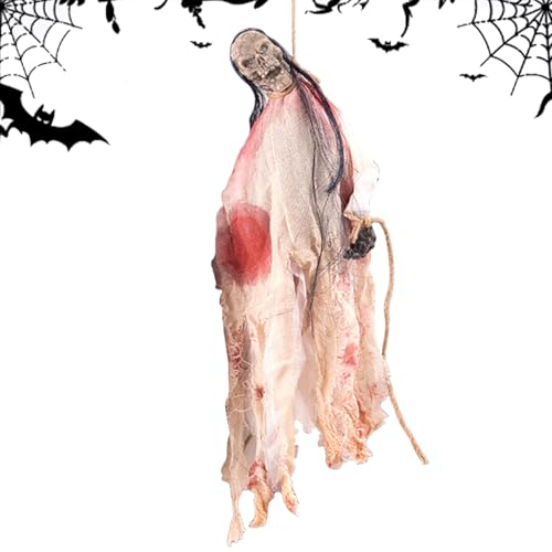 Grusele Dekorationen Zu Halloween,Outdoor-Skelettdeko Für Halloween - Wiederverwendbar Für Innen Außen Eingang Garten Schule Flur von Manolyee