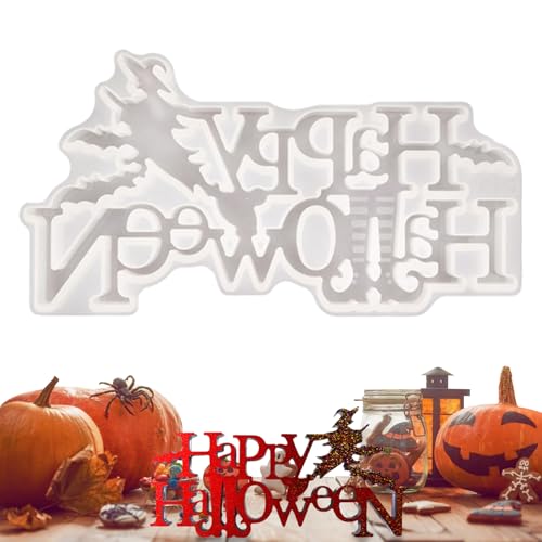Halloween Schokoladenformen | Handgefertigte Türanhänger Silikonform - Vielseitige Bastelhilfe für Kerzen Beton Ton Muffin Schokolade von Manolyee