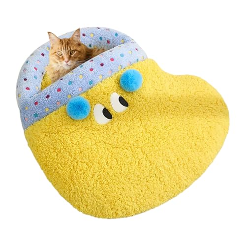Katzenbett Höhle - Gemütliche Warme Katzenmatte Bett - Umhüllte Plüsch Haustier Kissenecke Für Boden Reise Wohnung Büro Schlafzimmer Balkon Außenbereich Katzenbett Höhle - Gemütliche Warme Katzenmatte Bett - Umhüllte Plüsch Haustier Kissenecke Für Boden Reise Wohnung Büro Schlafzimmer Balkon Außenbereich von Manolyee