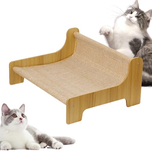 Kratzbett Für Katzen,Kratz Lounge Für Katzen - 2 in 1 Spielzeug Training & Möbelschutz Balkon Wohnzimmer Ruhe & Spiel von Manolyee
