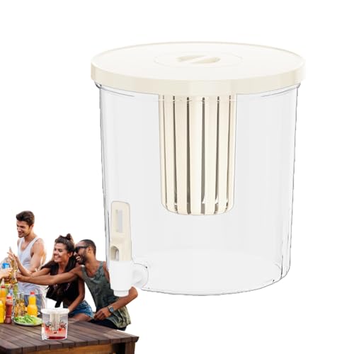 Kühlschrank Wasserspender, Saftbehälter, 4,5 L Dichter Behälter Mit Zapfhahn Und Filter Für Hotel Küche Haushalt Reise Camping von Manolyee