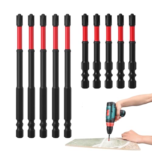 Magnetischer Bohrer Bitsatz,Magnetische Bits für Schrauben | Präzisions-Ratsche-Adapter für Schwerlast-Schlüssel mit Verlängerung, geeignet für Elektronik, Automobil, Holzbearbeitung, von Manolyee